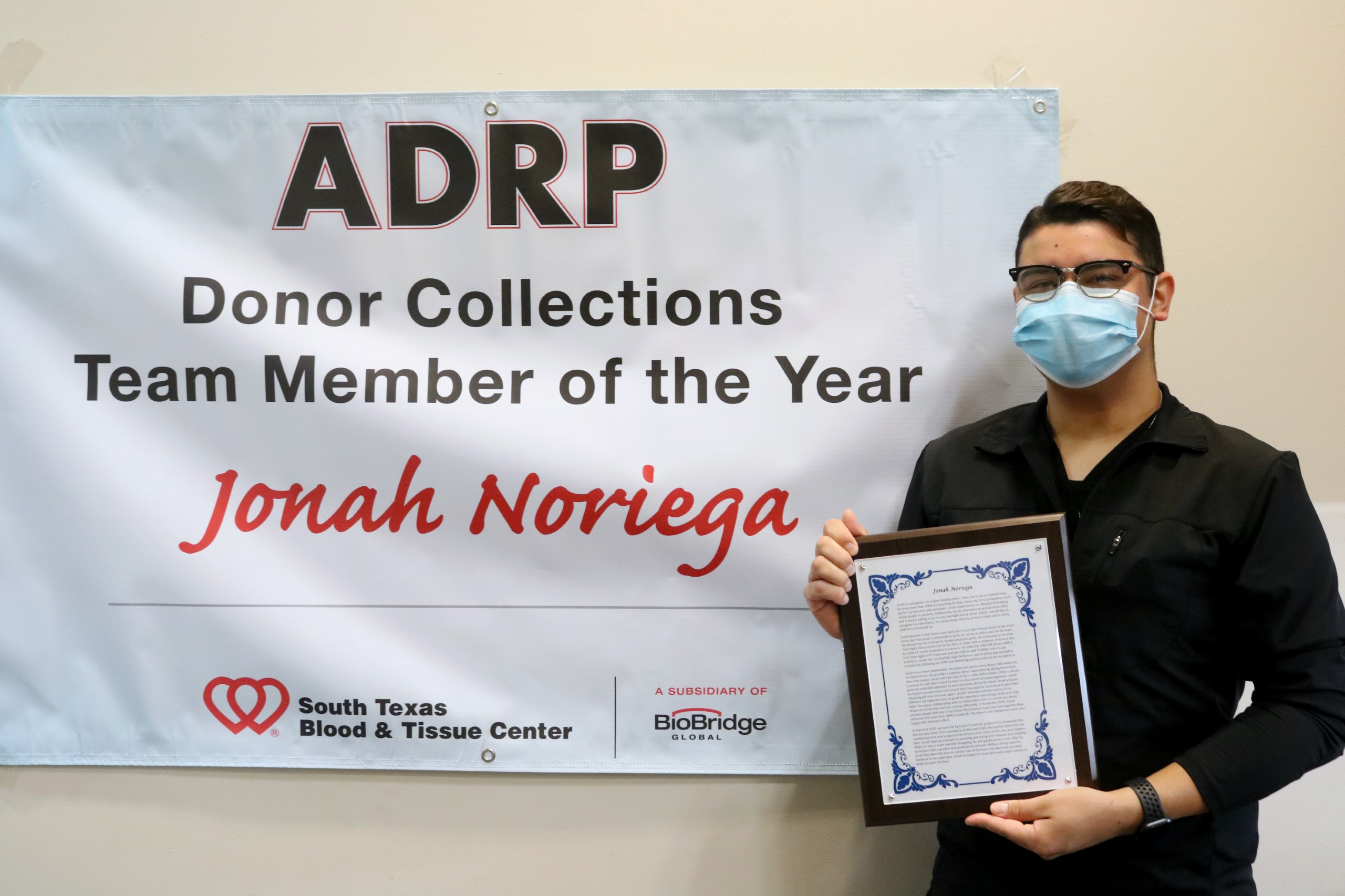 Phlebotomist wins Collections Team Member national award