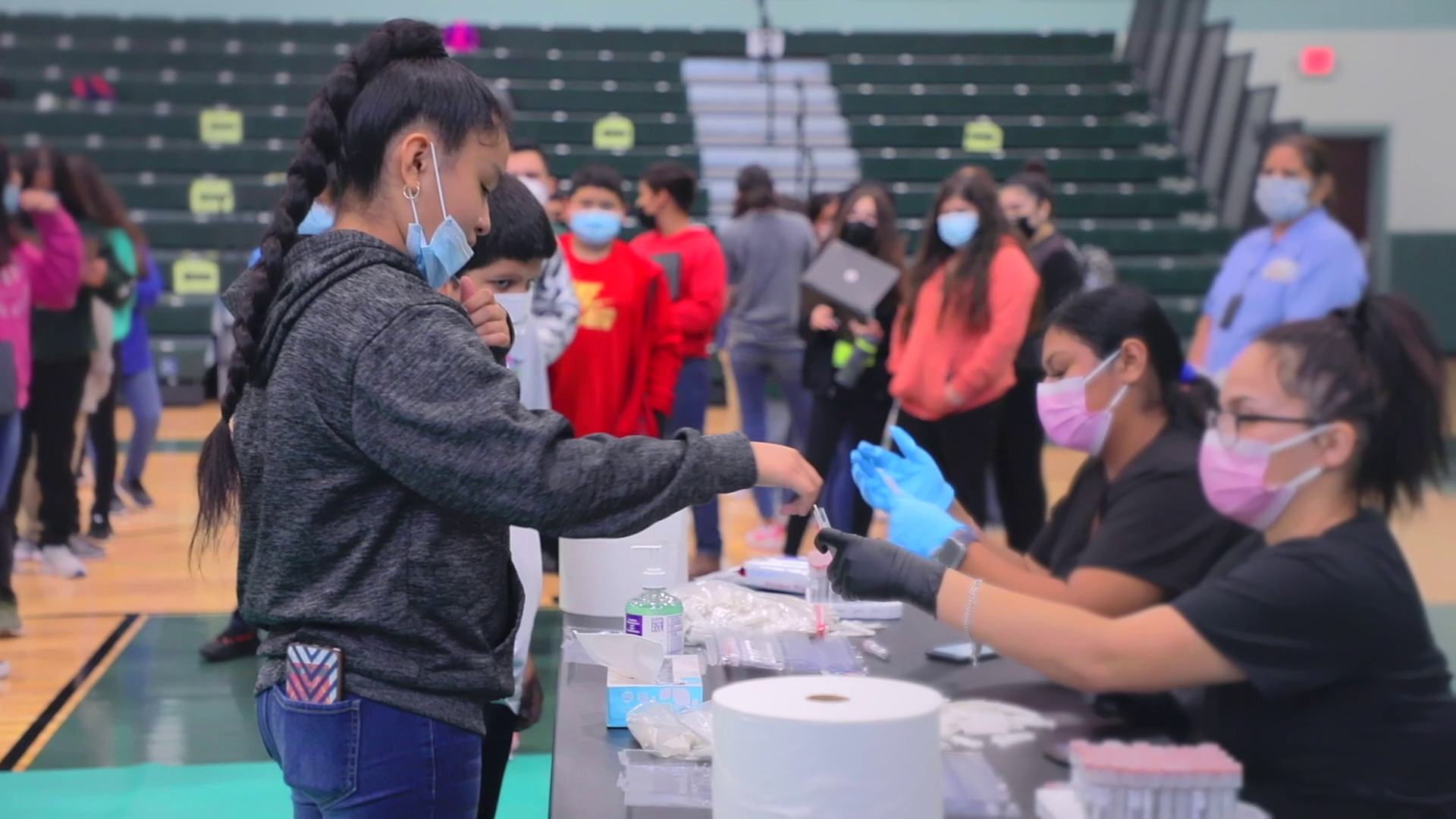 Community Labs testing at Laredo ISD middle school