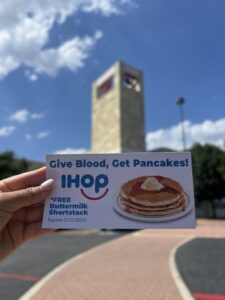 Voucher for a short stack of IHOP buttermilk pancakes.