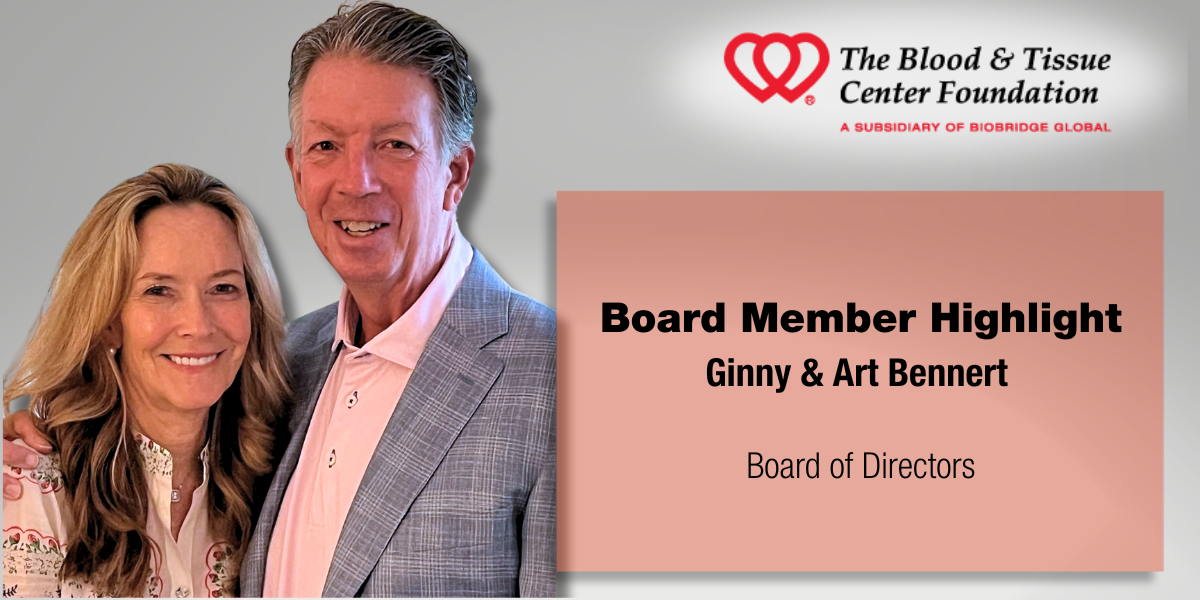 Board Member Highlight – Ginny & Art Bennert 