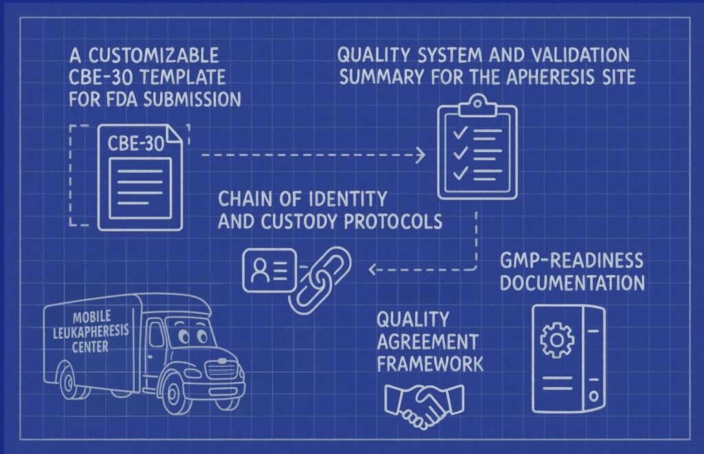 BBG Advanced Therapies' Mobile Leukapheresis Center Blueprint