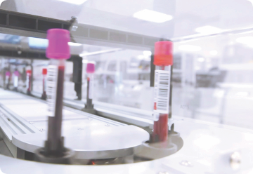 QualTex Blood Collection Tubes processing for testing or manufacturing