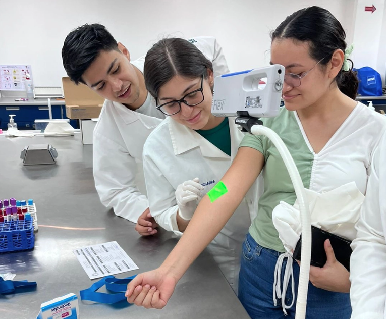 Students at UANL helped arrange the donation.