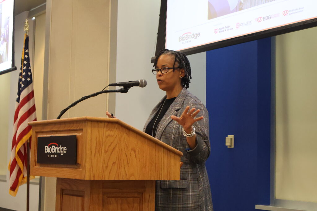 Audra Taylor, VP of Blood & Tissue Operations, gave an update about the GenGive Scholarship Program.