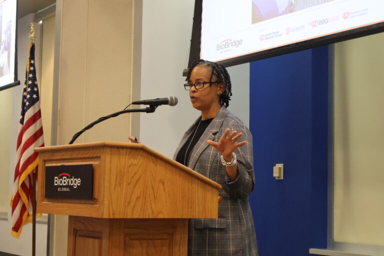 Audra Taylor, VP of Blood & Tissue Operations, gave an update about the GenGive Scholarship Program.