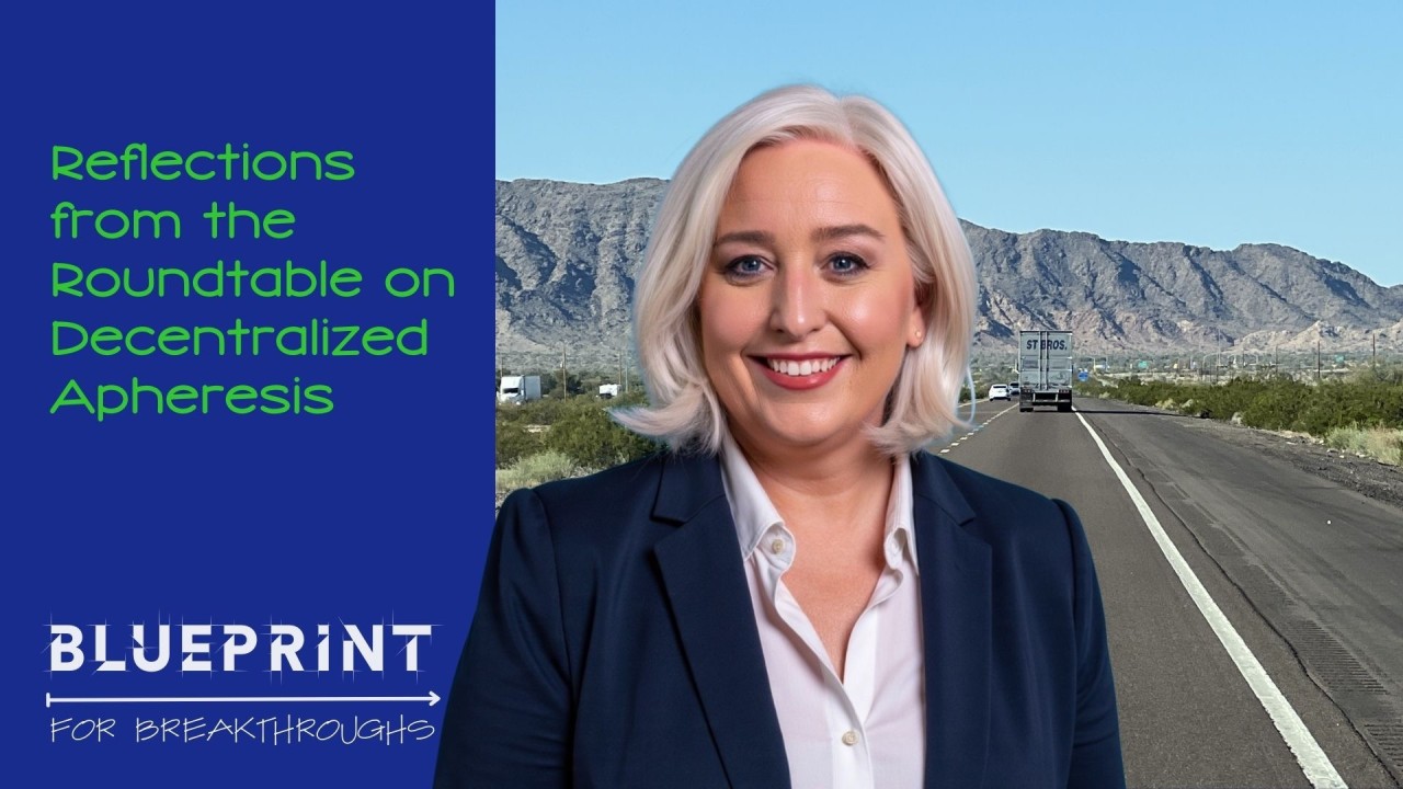 Adrienne Mendoza, COO of BBG Advanced Therapies dicusses decentralized Apheresis and expanding access of Advanced Therapies to patients