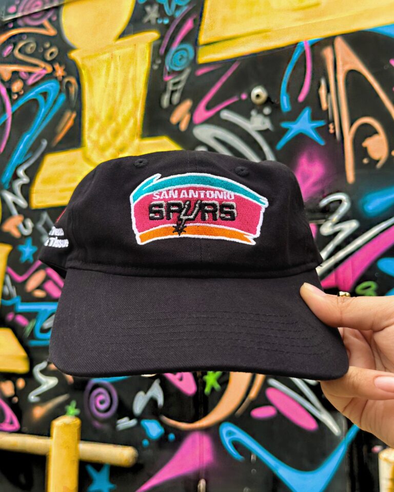 San Antonio Spurs blood donation Fiesta playoff cap held by donor