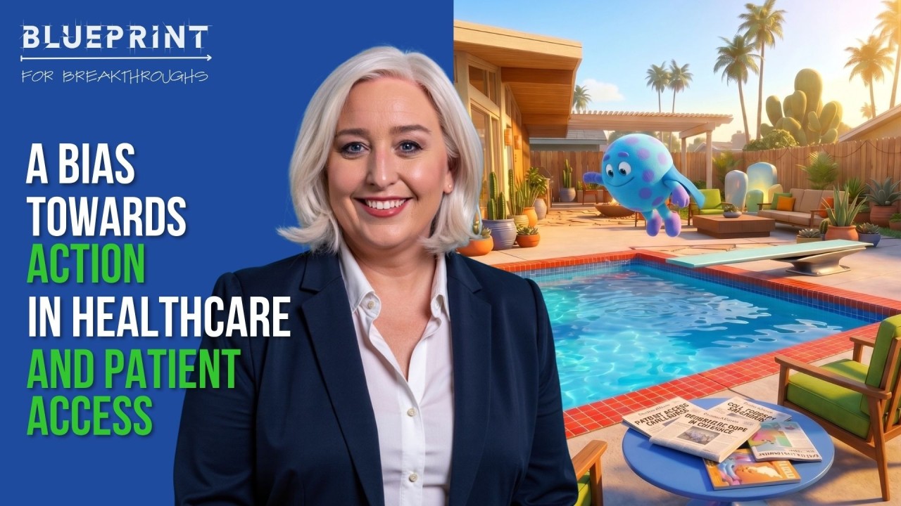 Adrienne Mendoza Blueprint for Breakthroughs graphic with poolside illustration