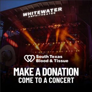 Whitewater Amphitheater blood drive concert ticket giveaway promotion