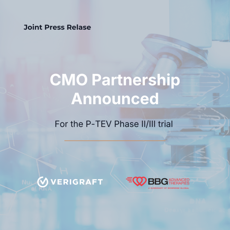 Joint press release announcing manufacturing partnership for US trials