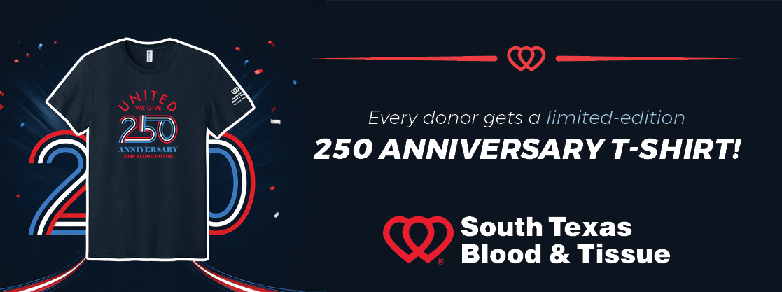 Limited-edition 250 Anniversary donor T-shirt promotion