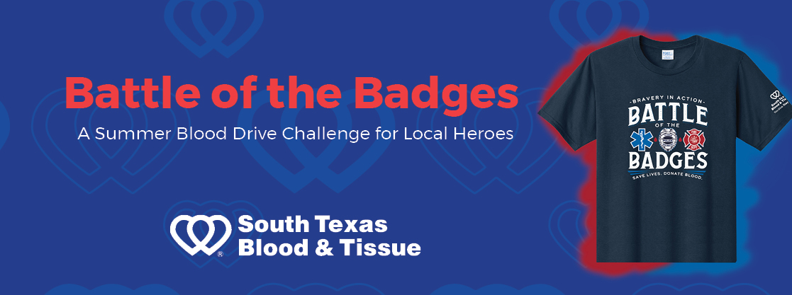 Battle of the Badges blood drive banner