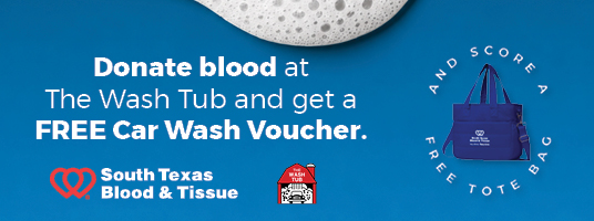 Blood donation promotion with free car wash voucher