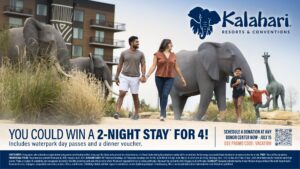 Kalahari Resort getaway giveaway for South Texas blood donors