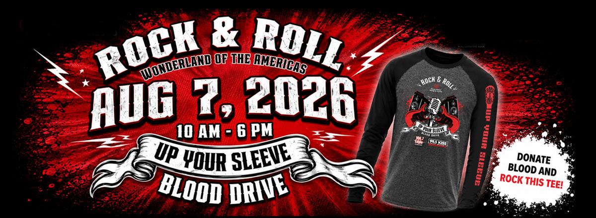 Rock & Roll Blood Drive event banner 2026