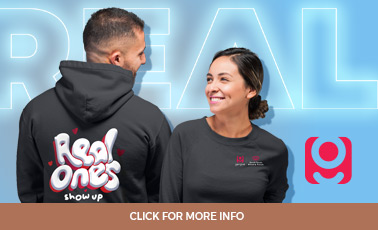 GenGive - Teenagers smiling wearing Real Ones Show Up Hoodies